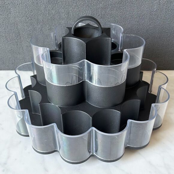 Pampered Chef Turn About Rotating Spice Rack 21 Slot Carousel Lazy Susan - Picture 1 of 9